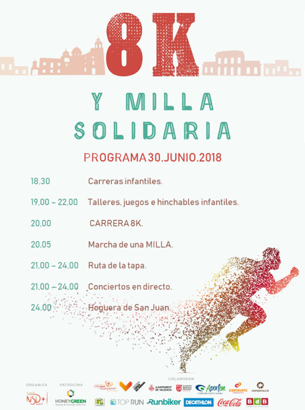 Programa 8K y Milla Solidaria Nazaret NSD+